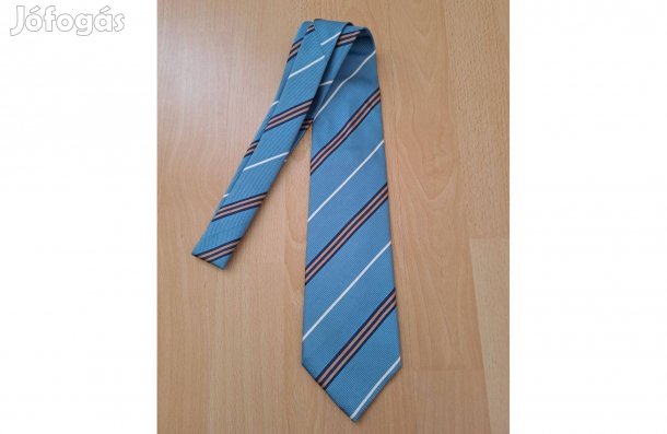 Férfi Újszerű Plasser & Theurer kék mintás nyakkendő