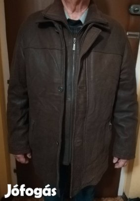 Férfi, 52-méretű, valódibőr dzseki,Aldo Coletti,szinte új!/77