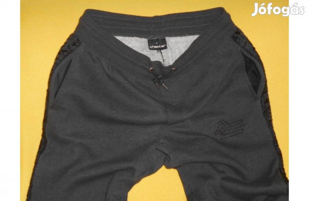 Férfi, szabadidő, melegítő nadrág L - es. Chapter, fekete, díszes