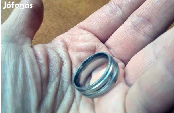 Férfi acélgyűrű - új