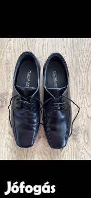 Férfi alkalmi cipő (42-es, fekete, Claudio Conti)