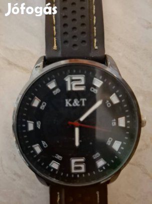 Férfi analóg kvarc (elemes) óra friss elecsere