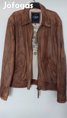 Férfi barna bőrkabát G3000 , XXL
