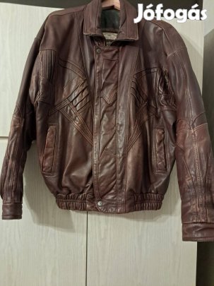 Férfi bélelt bőrdzseki