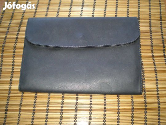 Férfi bőr autóstáska régebbi, de nem használt fekete színben