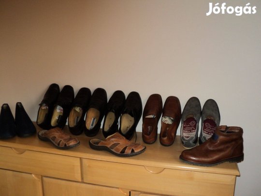Férfi bőrcipők 42-43-as méret GLS szállítás