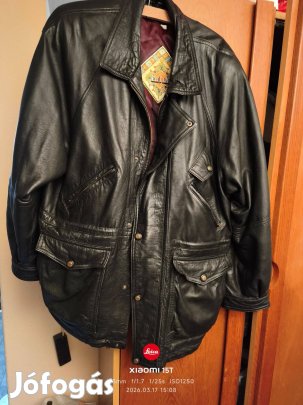 Férfi bőrkabát ( kb 56 méretű)