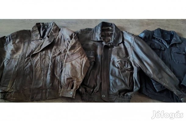 Férfi bőrkabát dzseki