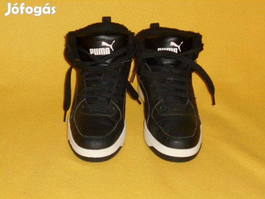 Férfi cipő, Puma, 40 - es. Féláron, újszerű, fekete, magas szárú