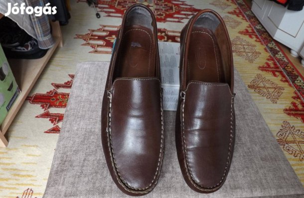 Férfi cipő valódi bőr 45-ös Klondike mokaszin mocassin