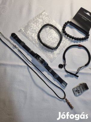 Férfi ékszer csomag karkötő több darab egyben