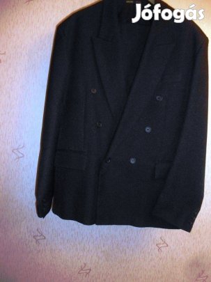 Férfi elegáns ujj fekete szövet XL-es öltöny
