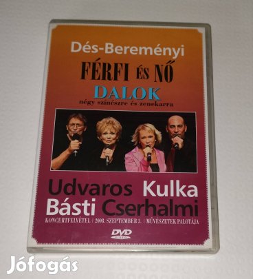 Férfi és nő dalok Dés Bereményi dvd Udvaros, Básti, Kulka, Cserhalmi