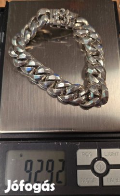 Férfi ezüst karkötő pancer 925