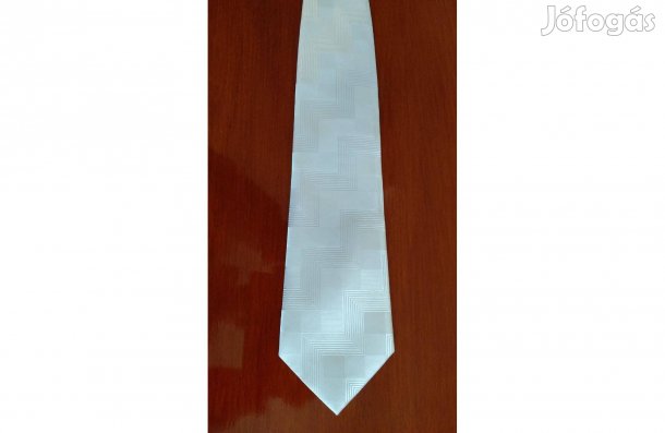 Férfi fehér nyakkendő SIR John, H.V.P. originált, akár esküvőre
