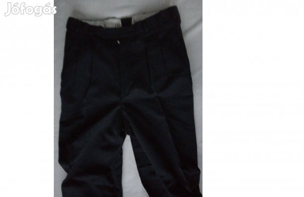 Férfi fekete szövet alkalmi nadrág pantallós, Dors Collection 44