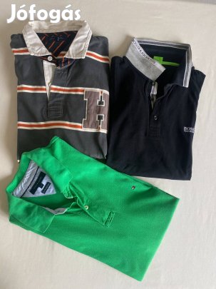 Férfi galléros póló csomag (Hibásak) XXL-es 3 db Tommy Boss