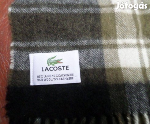 Férfi gyapjú sál Új Lacoste olasz luxus