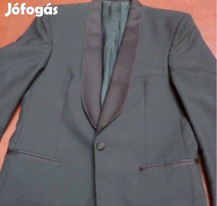 Férfi gyapjú zakó fekete szmoking