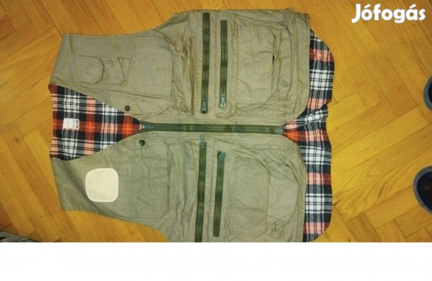 Férfi horgászmellény sok zsebes M es méret