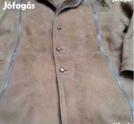 Férfi irha kabát modern újszerű extra meleg