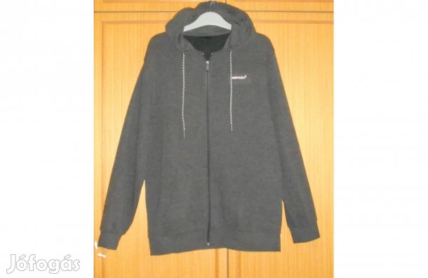 Férfi kardigán, L- es. Szép, sötét, zsebes, kapucnis, márkás.Félár