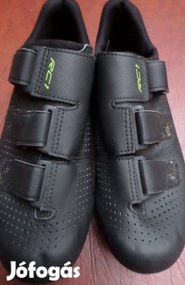 Férfi kerékpáros cipő bőr Shimano 45-ös