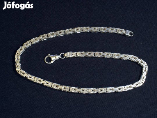 Férfi kocka király ezüst nyaklánc (132,7g) eladó !