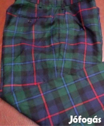 Férfi kockás gyapjú nadrág Új Angol luxus