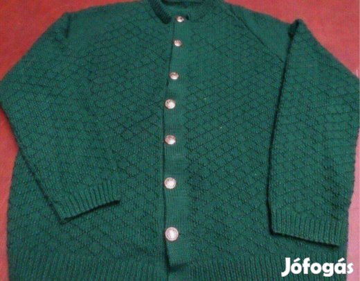 Férfi kötött gyapjú pulóver kardigán Új