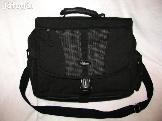 Férfi laptoptáska aktatáska új Siemens 40x30x9 párnás vászon és műbőr