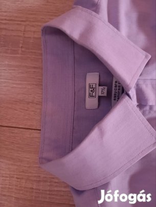 Férfi lila rövid ujjú ing