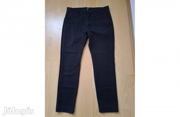 Férfi m-es H&M Slim-fit fekete alkalmi nadrág M