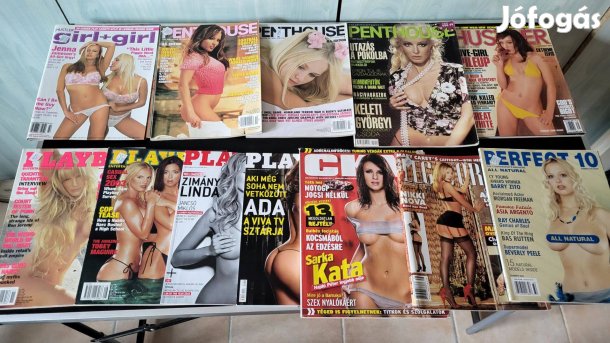 Férfi magazinok, felnőtt újságok, Playboy, Penthouse, CKM