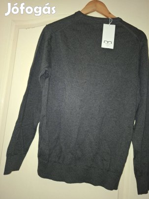 Férfi márkás új Milano szürke pulóver cimkés