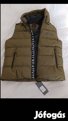 Férfi meleg divatos kapucnis téli mellény