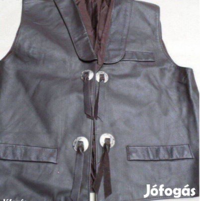 Férfi motoros mellény bőrmellény