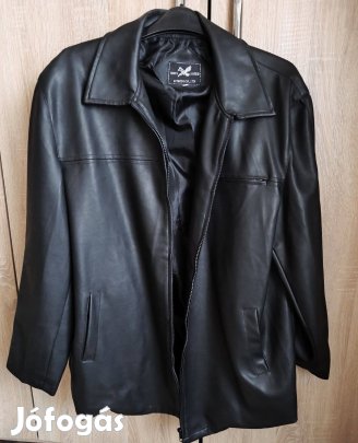 Férfi műbőr kabát