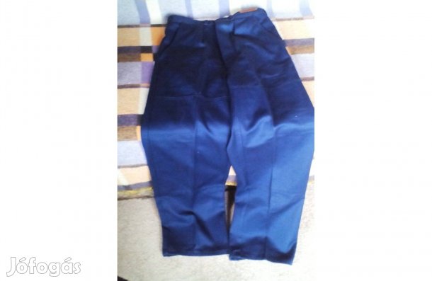 Férfi munkásnadrág, sötétkék, új