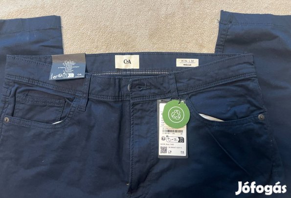 Férfi nadrág C&A vadonat új! sötétkék W34 L32 Regular