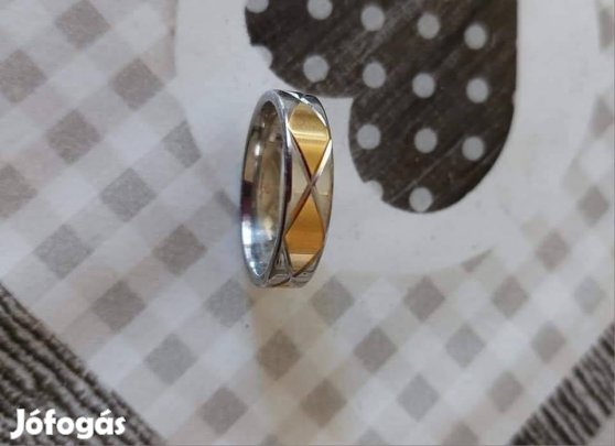 Férfi nemes acél gyűrű 1500 Ft