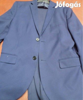 Férfi öltöny kék modern Új félár alatt