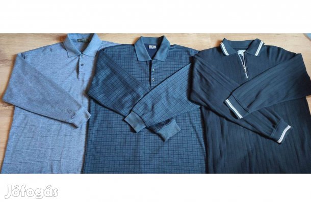 Férfi pamut hosszú ujjú ingek pulóverek