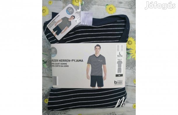 Férfi pizsama rövid ujjú L új