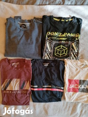 Férfi póló csomag ajándék pulcsival