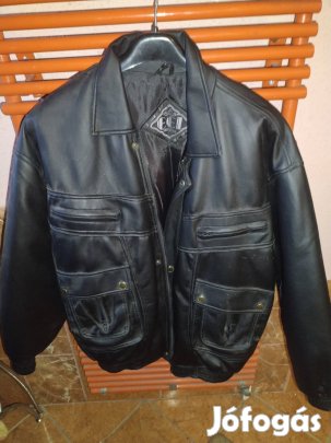 Férfi retro bőrkabát 