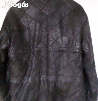 Férfi retro bőrkabát valódi bőr motoros kabát