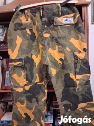 Férfi színes erős munkás nadrág