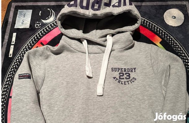 Férfi szürke Superdry kapucnis felső (M-es méretben)