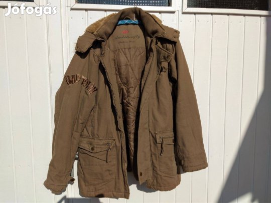 Férfi új kapucnis télikabát